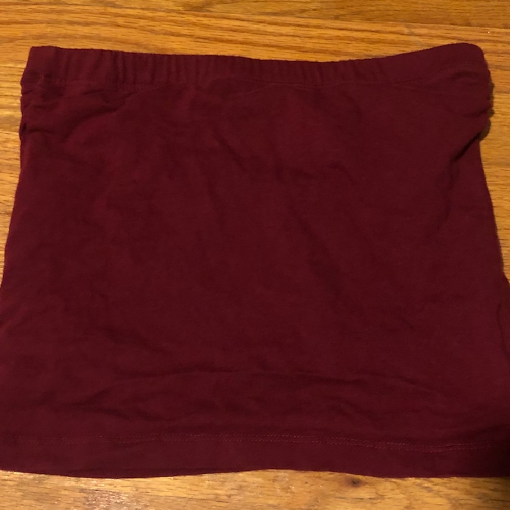 Red/Maroon crop top